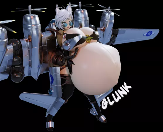Airplane Girl Belly Expansion Airplane Girl Belly Expansion