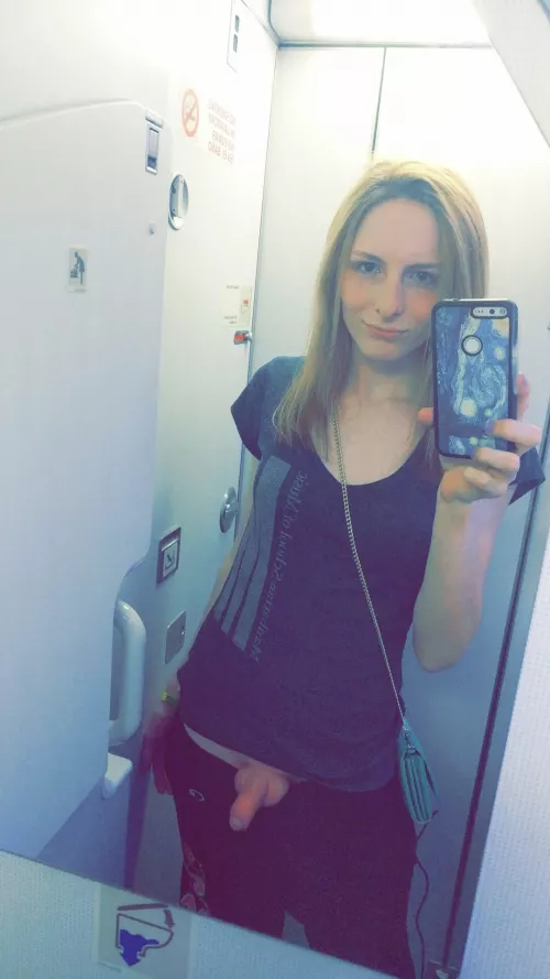 Airplane selfie