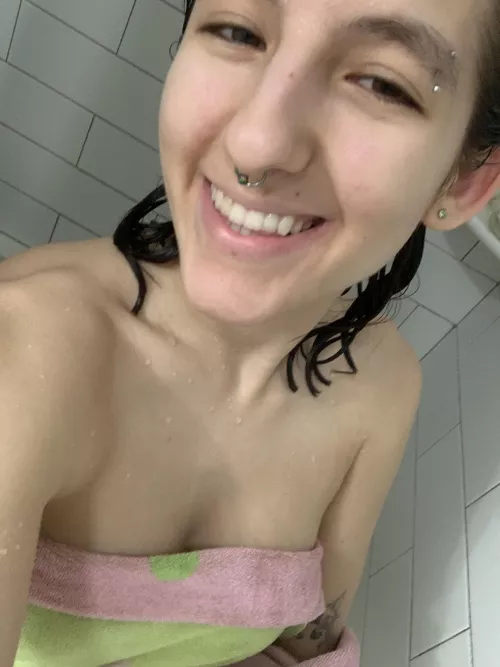 All clean now it’s time to put on pjs