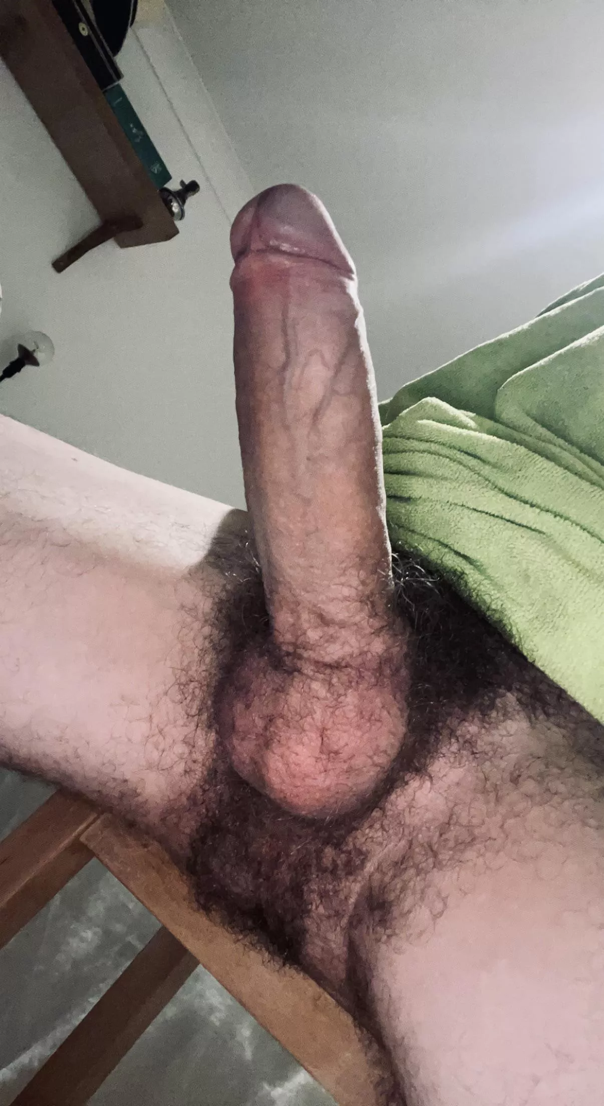 All I did was get out of the shower, and here I am hard as a rock 🧐