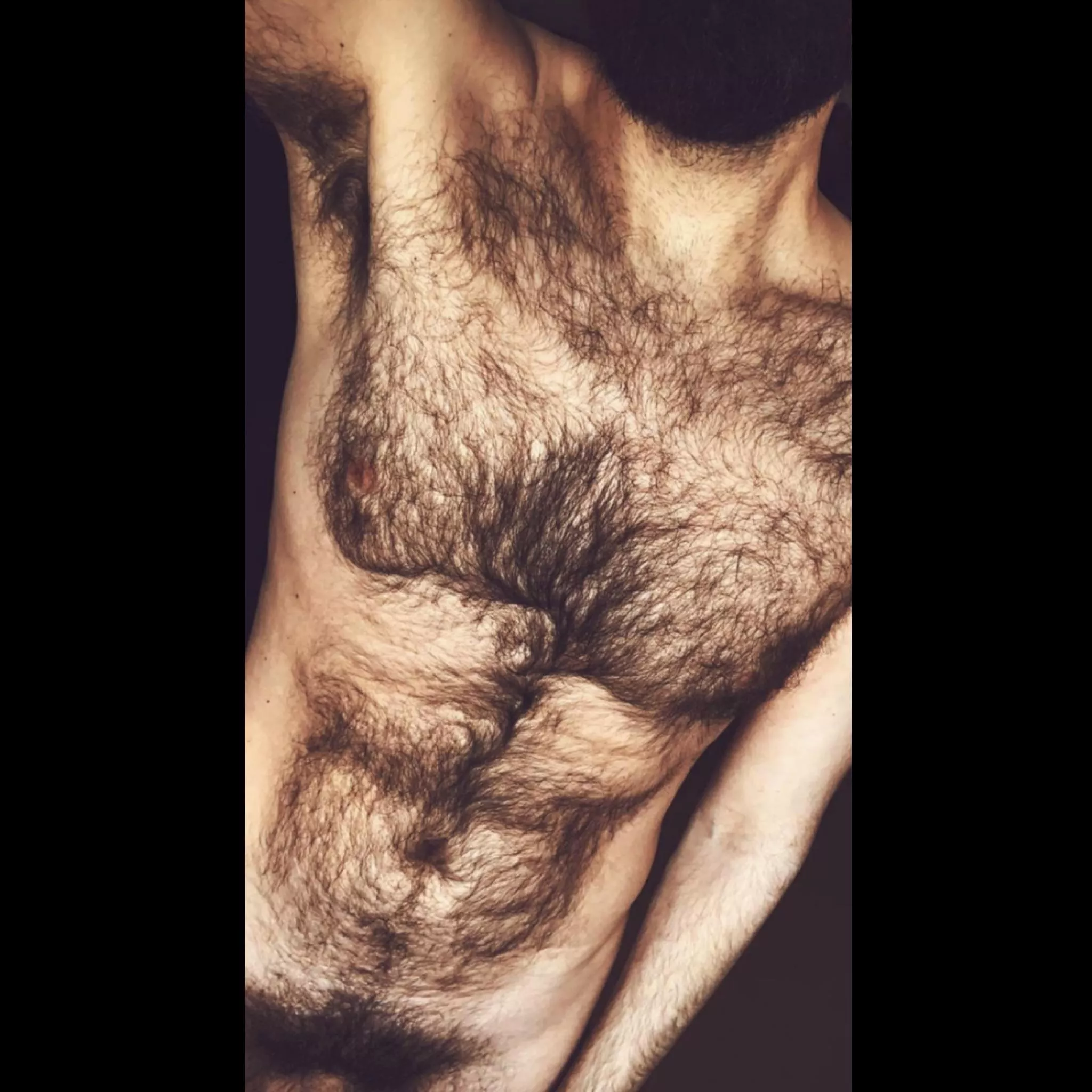 All this fur should be tickling your back...