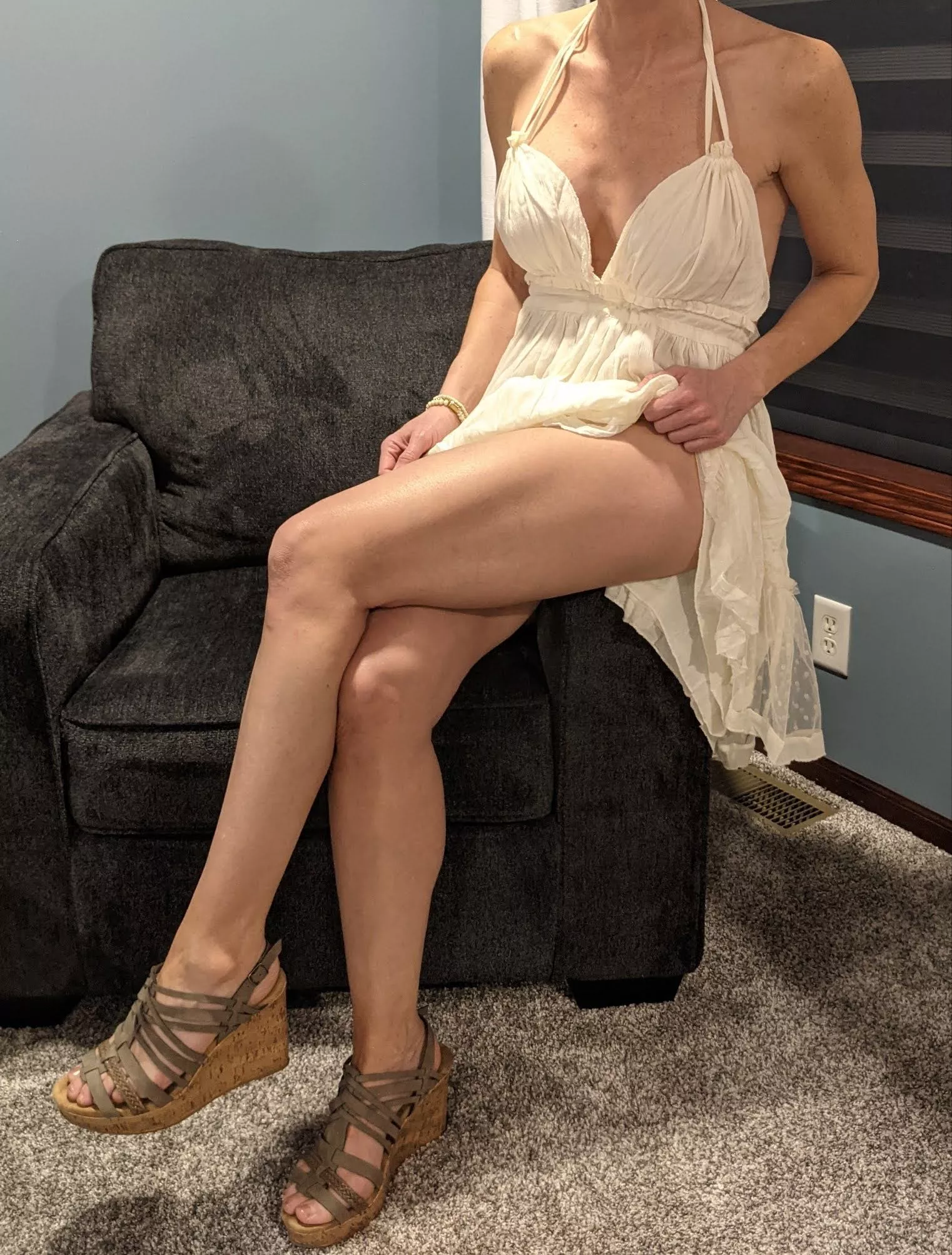 Almost spring dress and wedge season. Almost spring dress and wedge season.