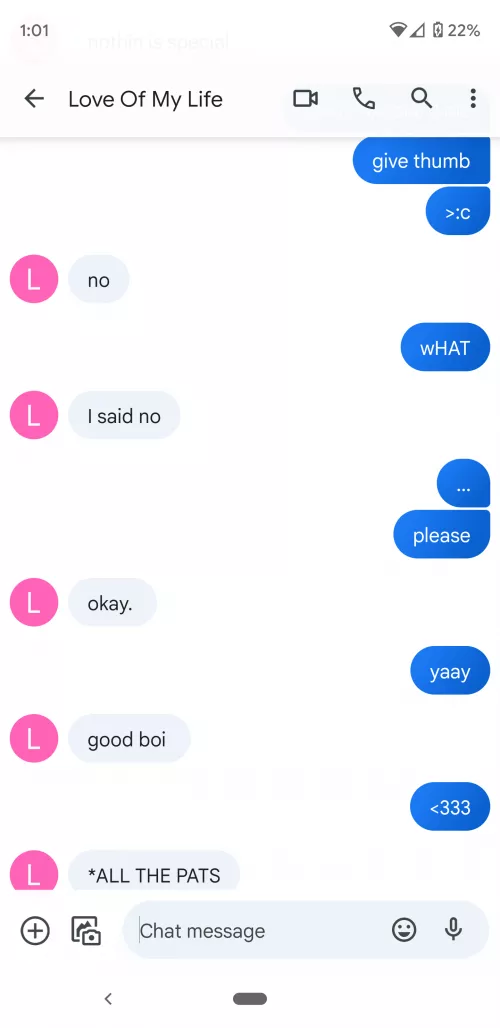 always be good around Daddy/Mommy! (I forgot.)