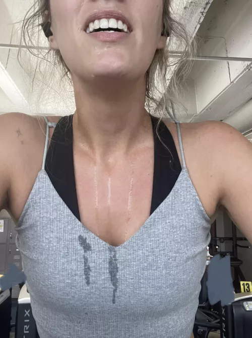 Always happy when I’m this sweaty