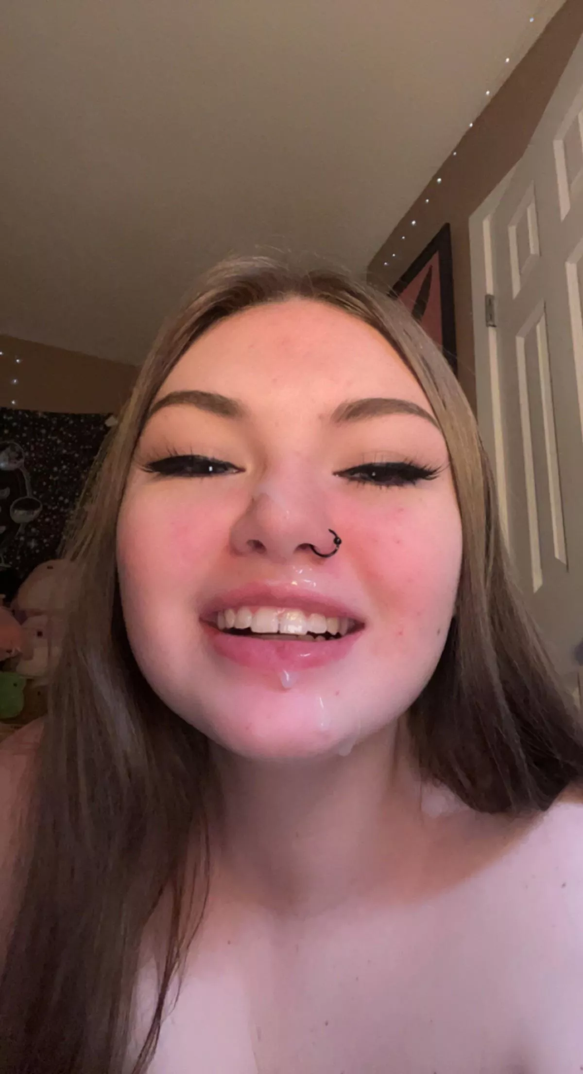 Always happy with a load on my face:)