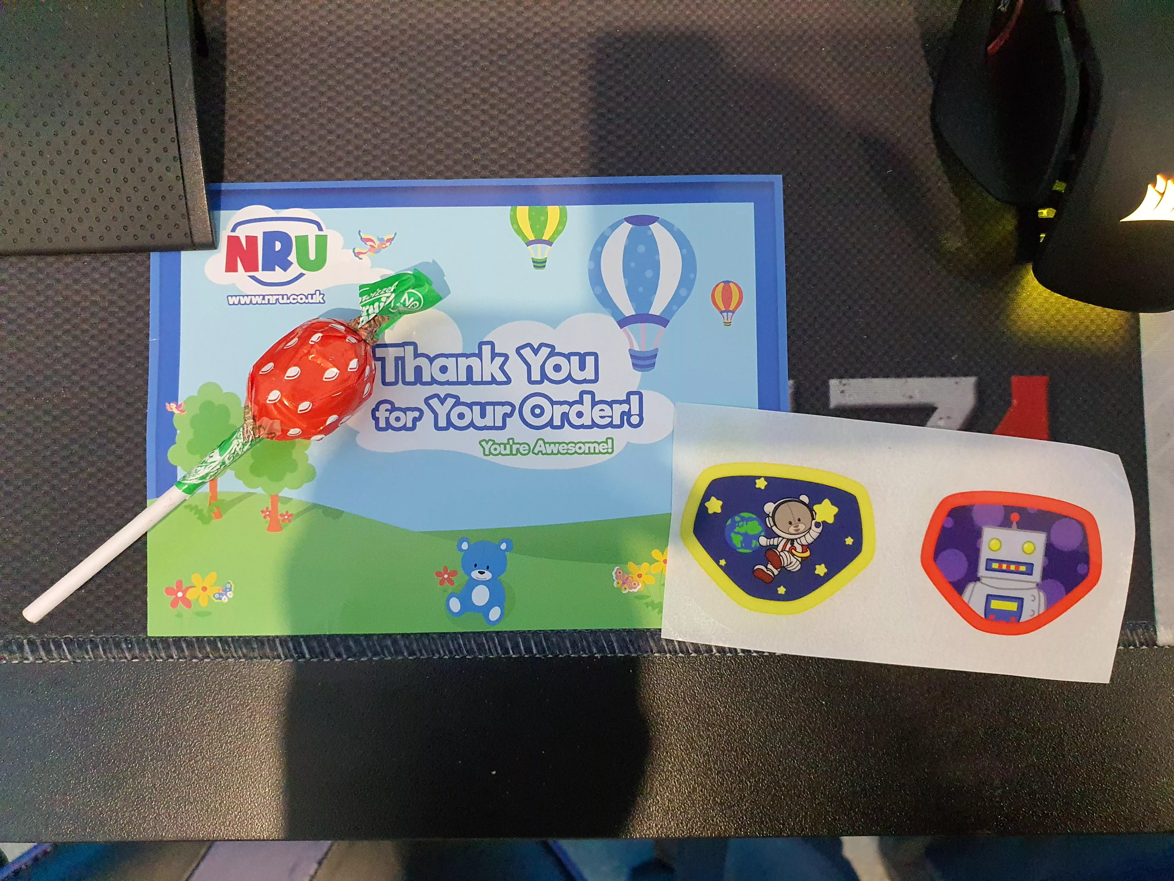 Always love the free gift from Nappies R Us.