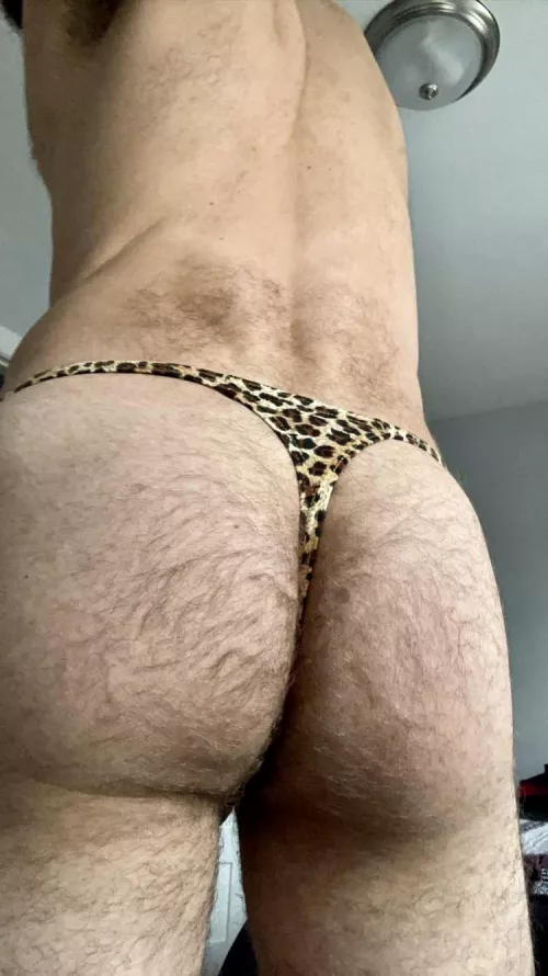 Always nice to show off in a new thong…