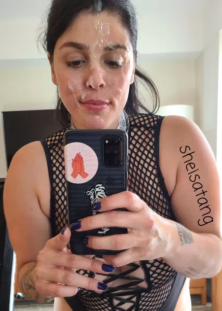 Always take a selfie after a hot thick facial Always take a selfie after a hot thick facial