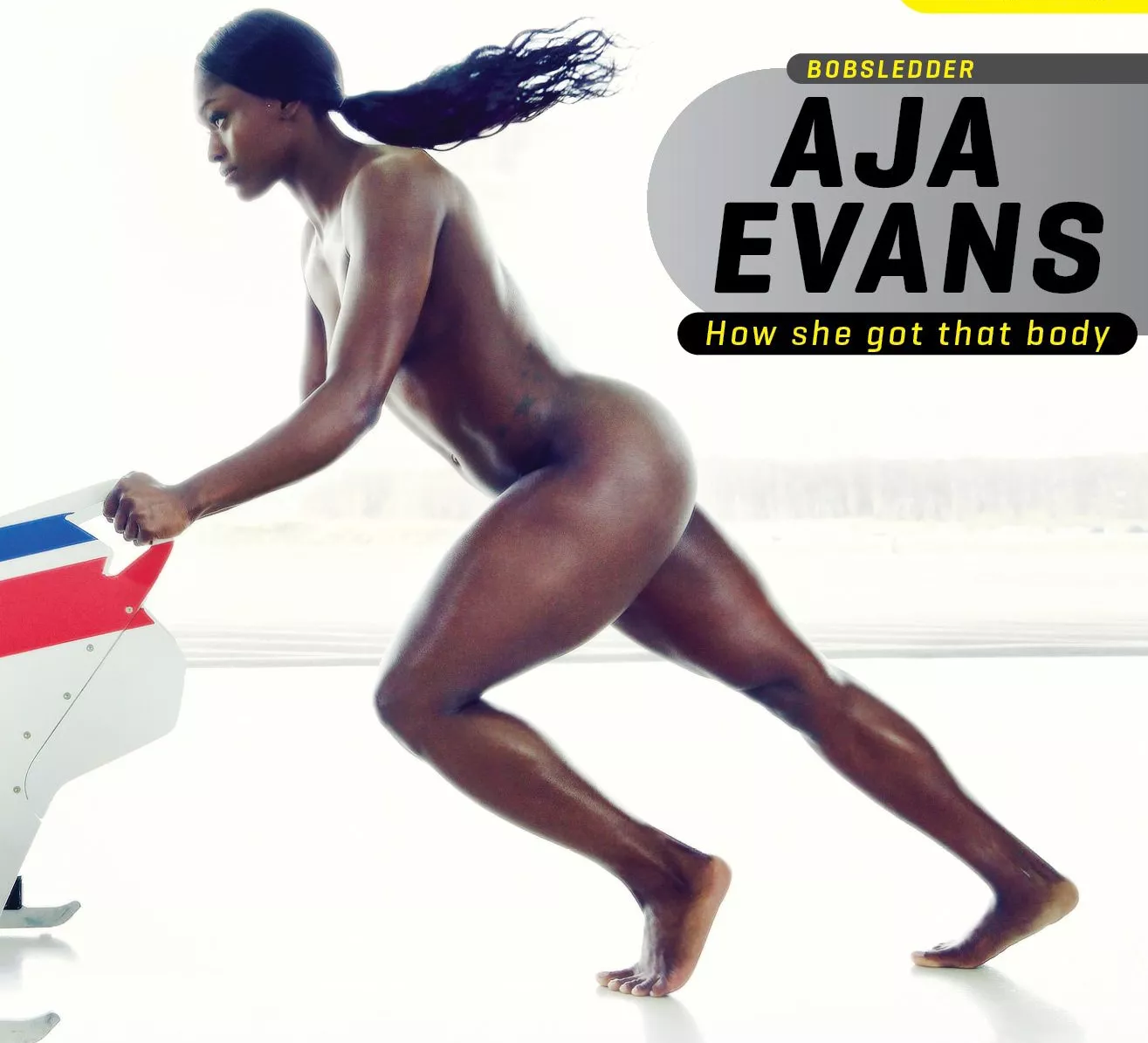 American bobsledder Aja Evans