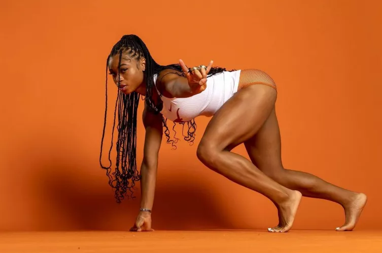 American hurdler Chanel Brissett American hurdler Chanel Brissett