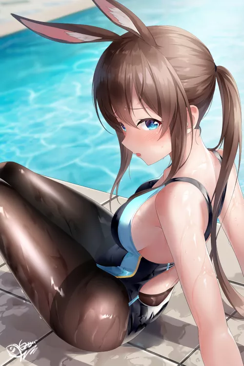 Amiya Swimsuit And Pantyhose (Shirosaba ) [Arknights]