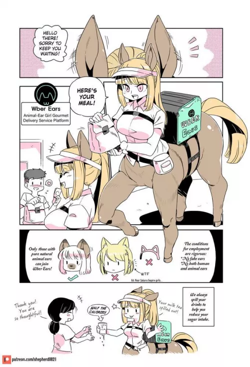 An Uber with a centaur