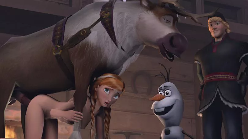 Anna taking care of Kristoff (ShittyHorsey) Anna taking care of Kristoff (ShittyHorsey)
