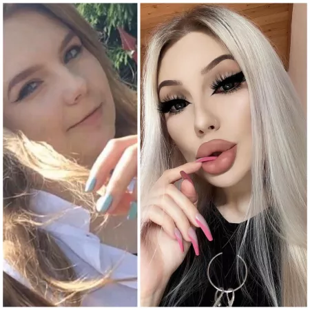 another one of my bimbofication πβ€οΈβπ₯ 18 β‘οΈ 21 yo
