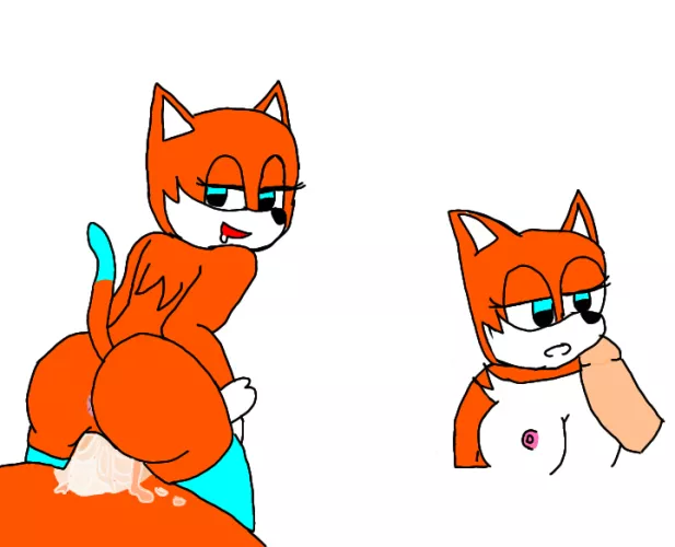 another porn drawing of my female character (skechers united gatitosonic) ablo español tambien