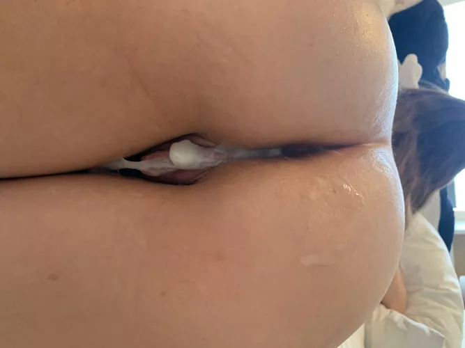Another Thick Load dripping out of me, almost daily now ðŸ¤ðŸ’¦