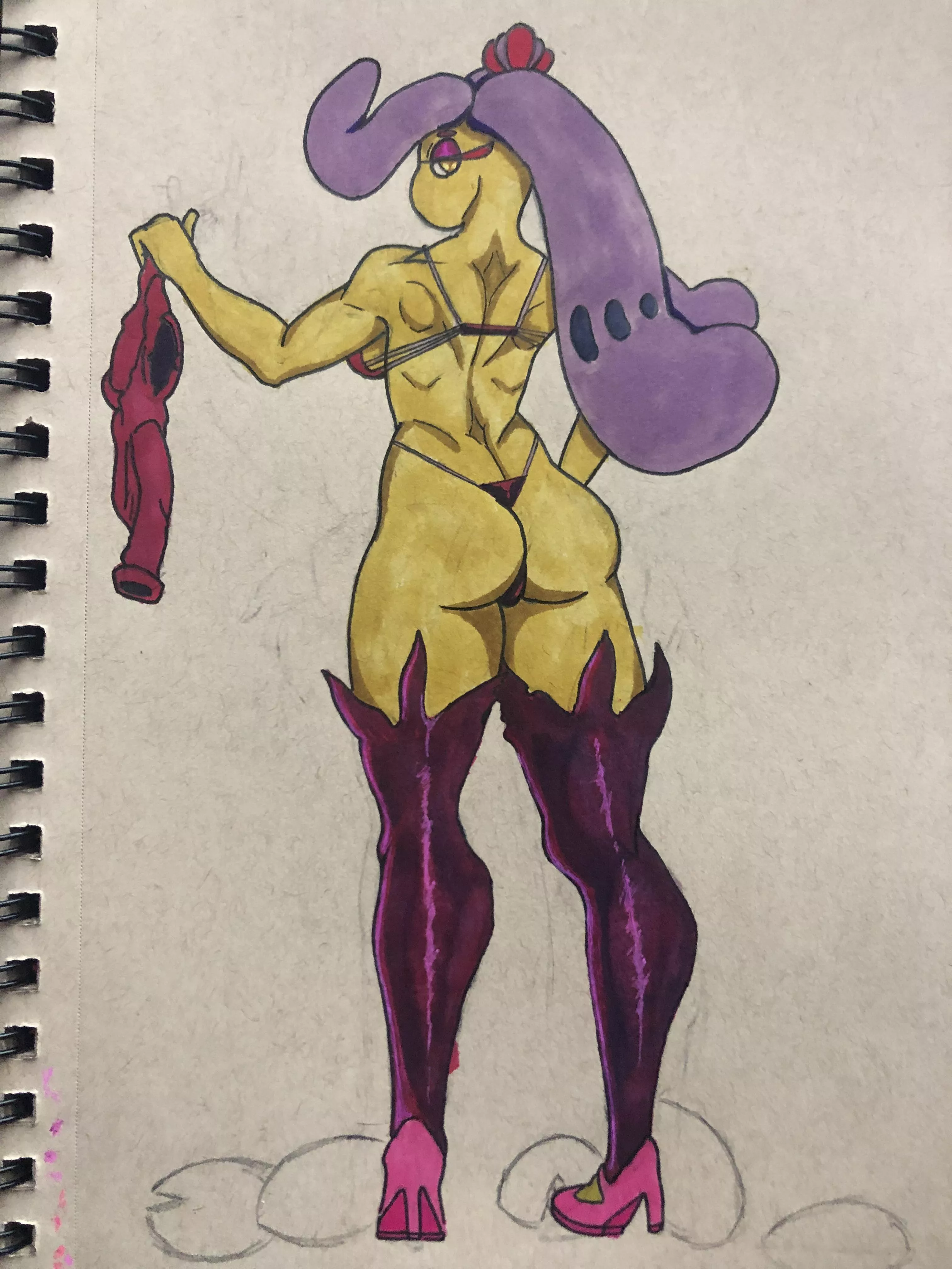 Anthro Tsareena , art by me(cursedson029) Anthro Tsareena , art by me(cursedson029)