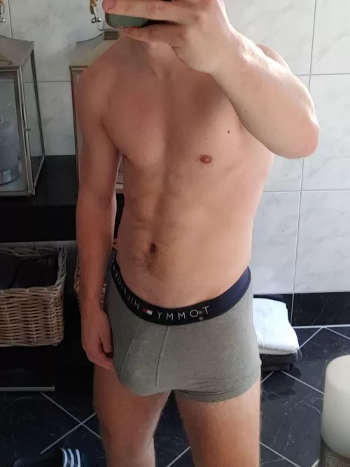 Any fans of grey Tommy undies?