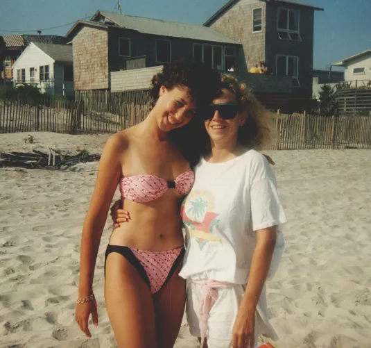 Any love for vintage bikinis? Me on the left, 1989, Cape Cod