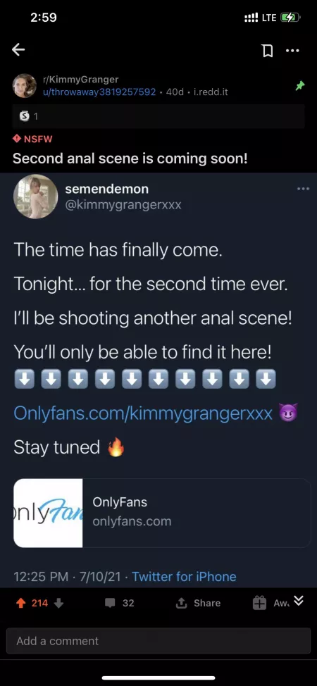 any news about new anal scene ? it’s been 40 days now