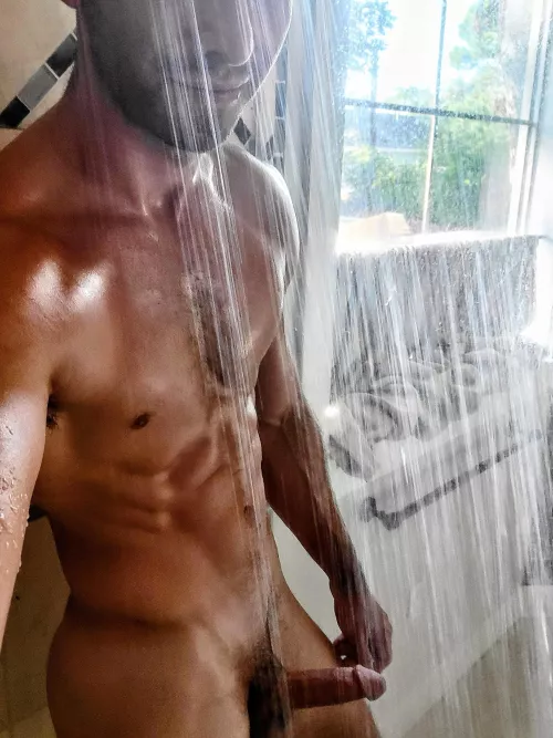 Anybody else like to drop the curtains before jumping in the shower?? Anybody else like to drop the curtains before jumping in the shower??