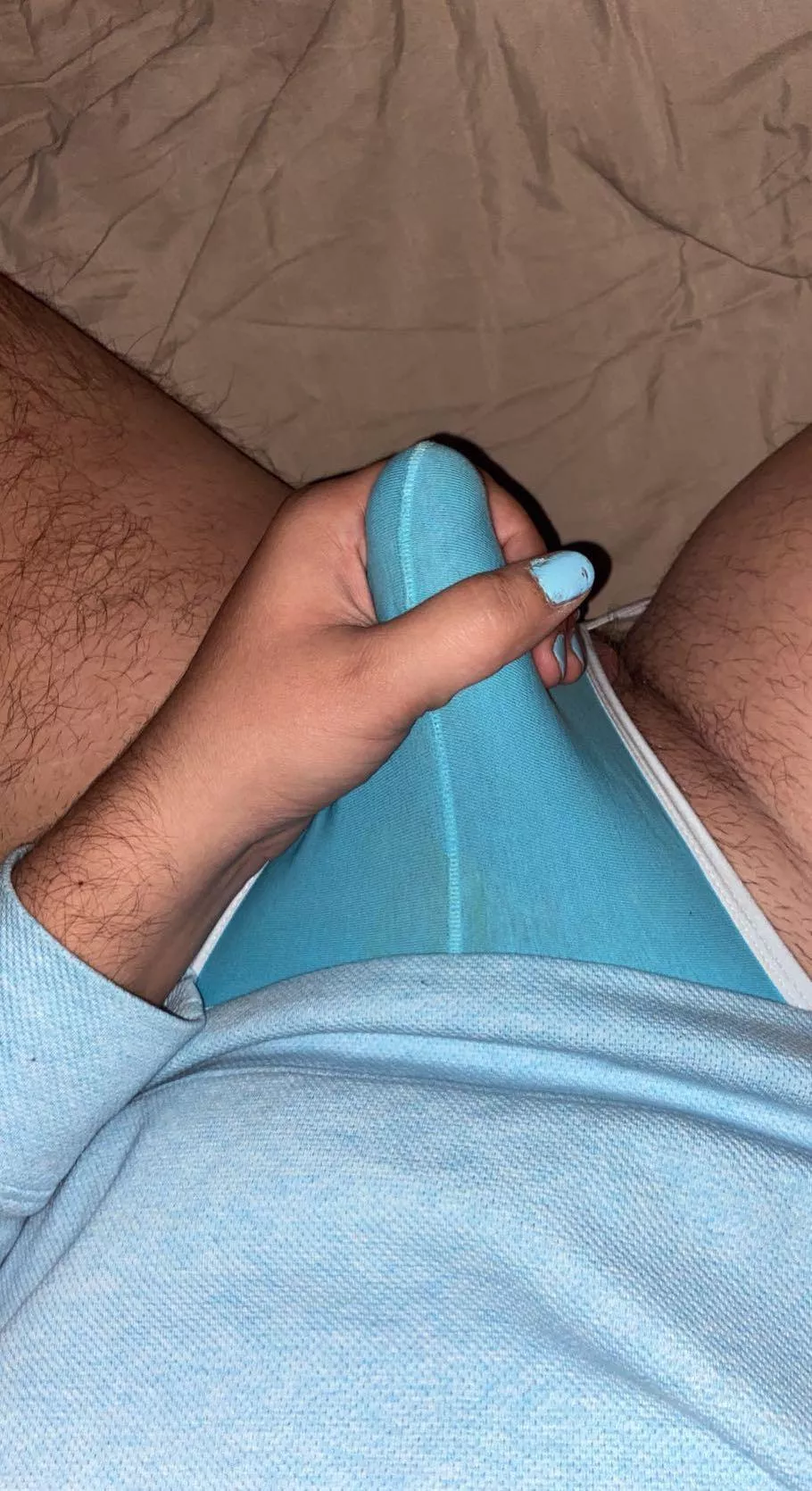 Anyone else love matching their nails with their jockstraps? 🥰