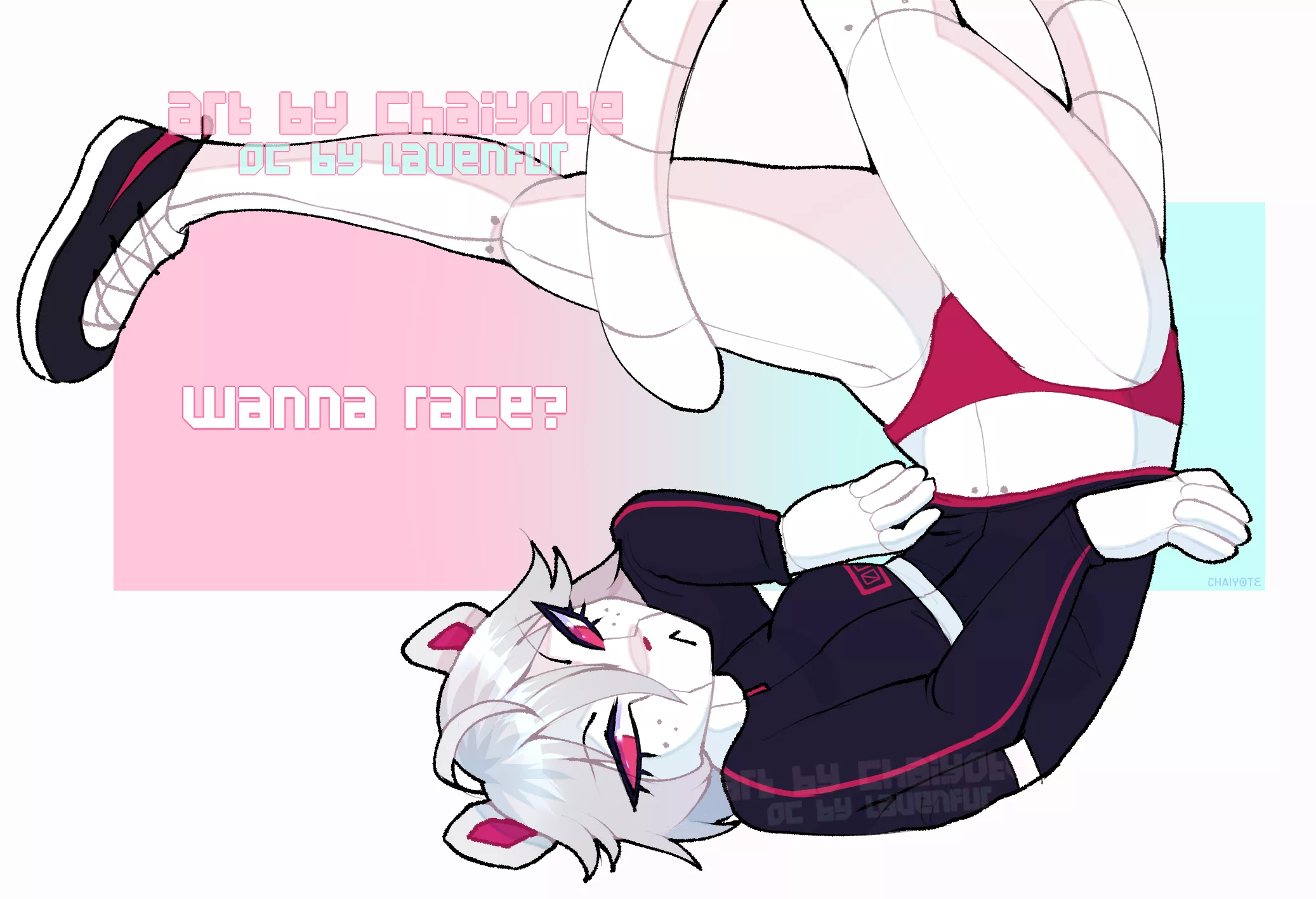 Anyone gonna take her up on that? [art by me, @chaiyote3 on twitter]