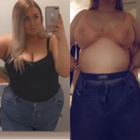 Anyone interested in watching me fail to squeeze into these jeans again 🤭🐷