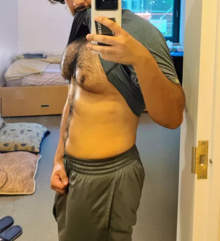 Anyone like a sweaty hairy chest?