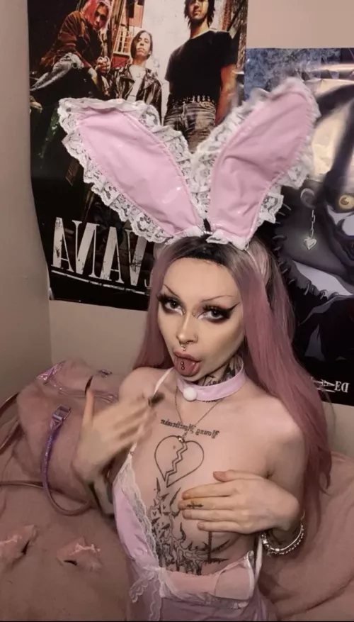 anyone need a goth bunny for Valentine’s?