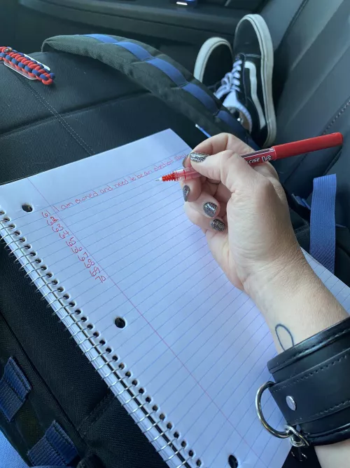 Apparently this slave needed a reminder today. 💋💦 [oc] [f]