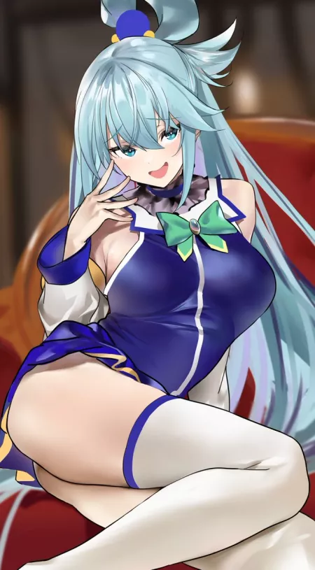 Aqua likes showing off her