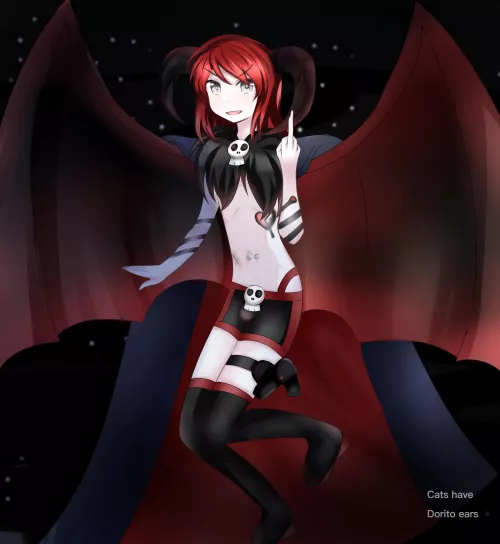 Are demon boys welcome here (sorry for the bad anatomy)