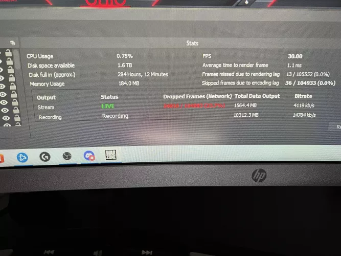 Are there settings that could help lower network dropped frames?