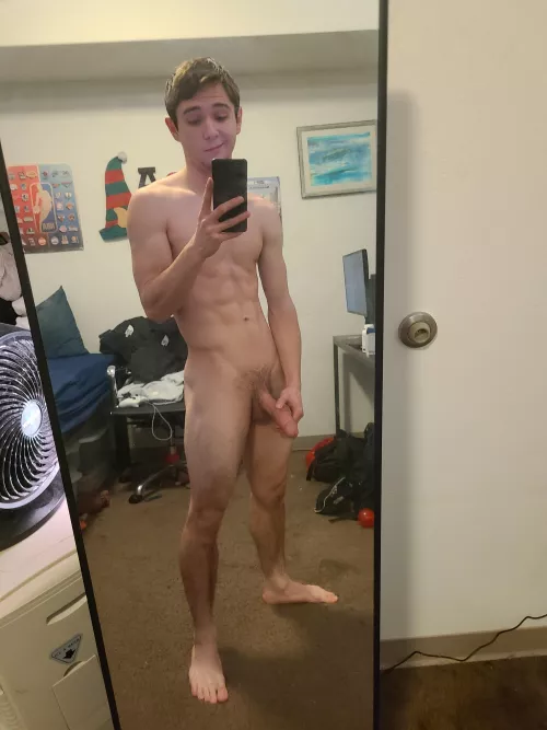 Are you more into the abs or the cock?