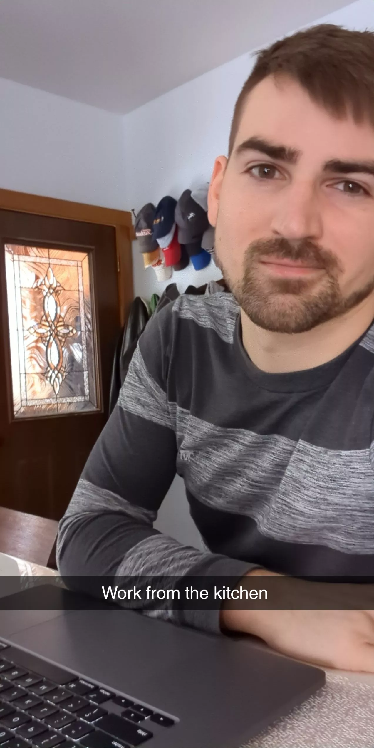 As it says, working from the kitchen today