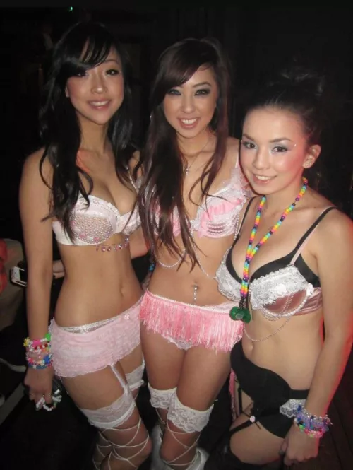 Asians at a night club Asians at a night club