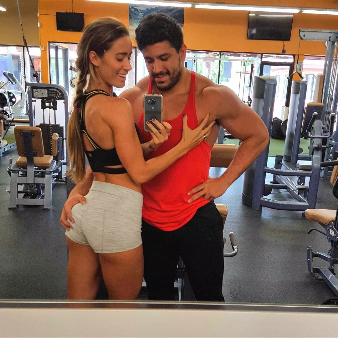 Ass grab in the gym Ass grab in the gym
