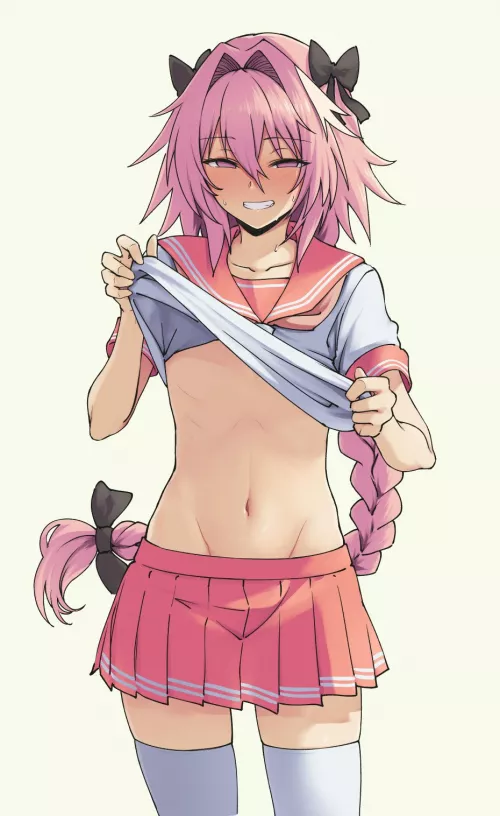 Astolfo Showing Off Their Midriff (Pas) [Fate]