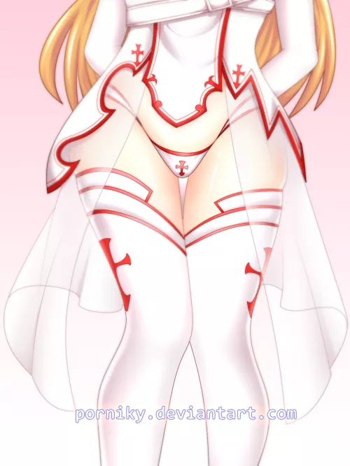 Asuna loves her new panties.