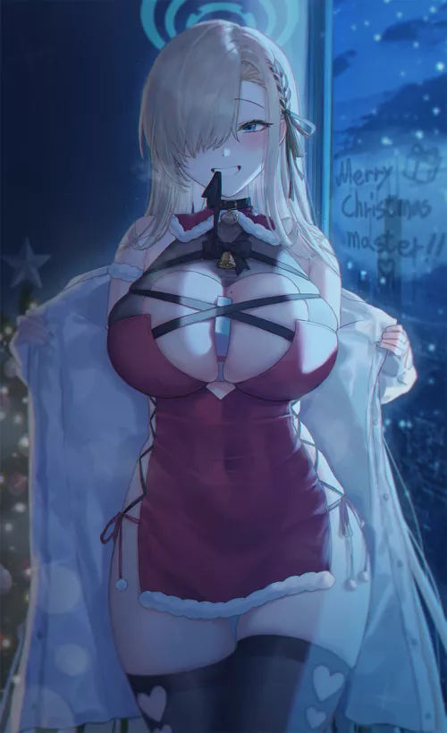 Asuna on Christmas Eve [Blue Archive]
