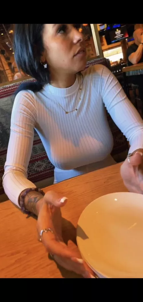 at a restaurant