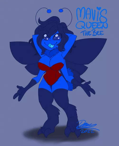 At long last got my fursona design commissioned thanks to @subarashi44 over on Twitter