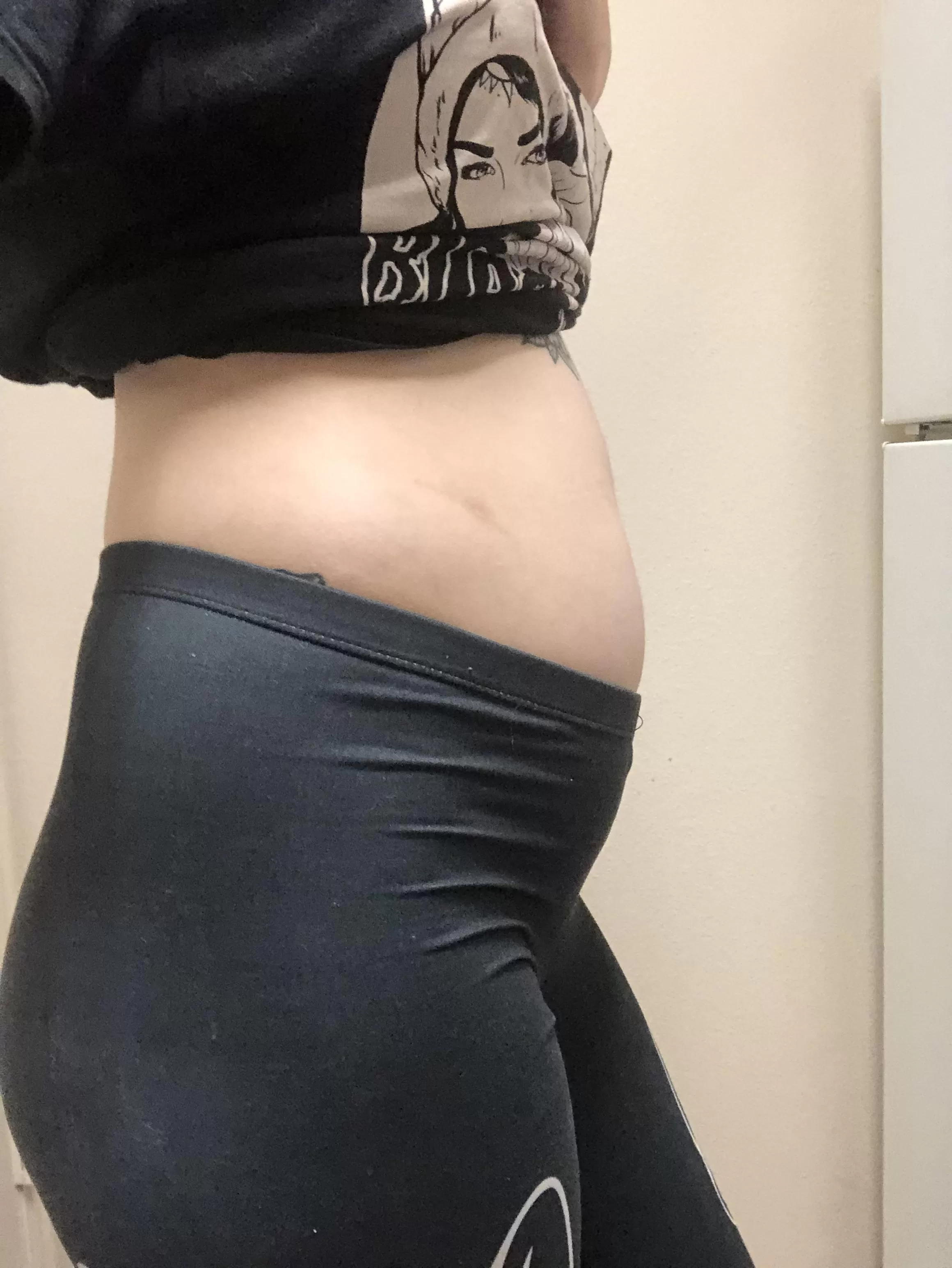At that point where sometimes my stomach is completely flat, and other times I look super pregnant. At that point where sometimes my stomach is completely flat, and other times I look super pregnant.