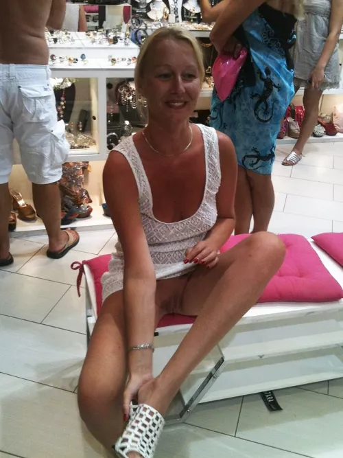 At the shoe store At the shoe store