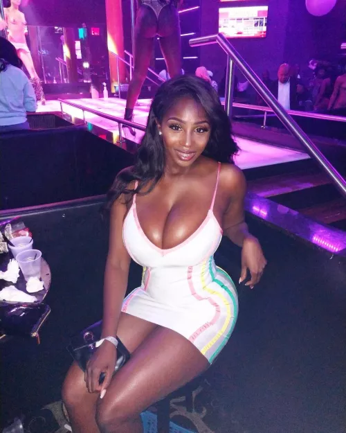 At the strip club At the strip club