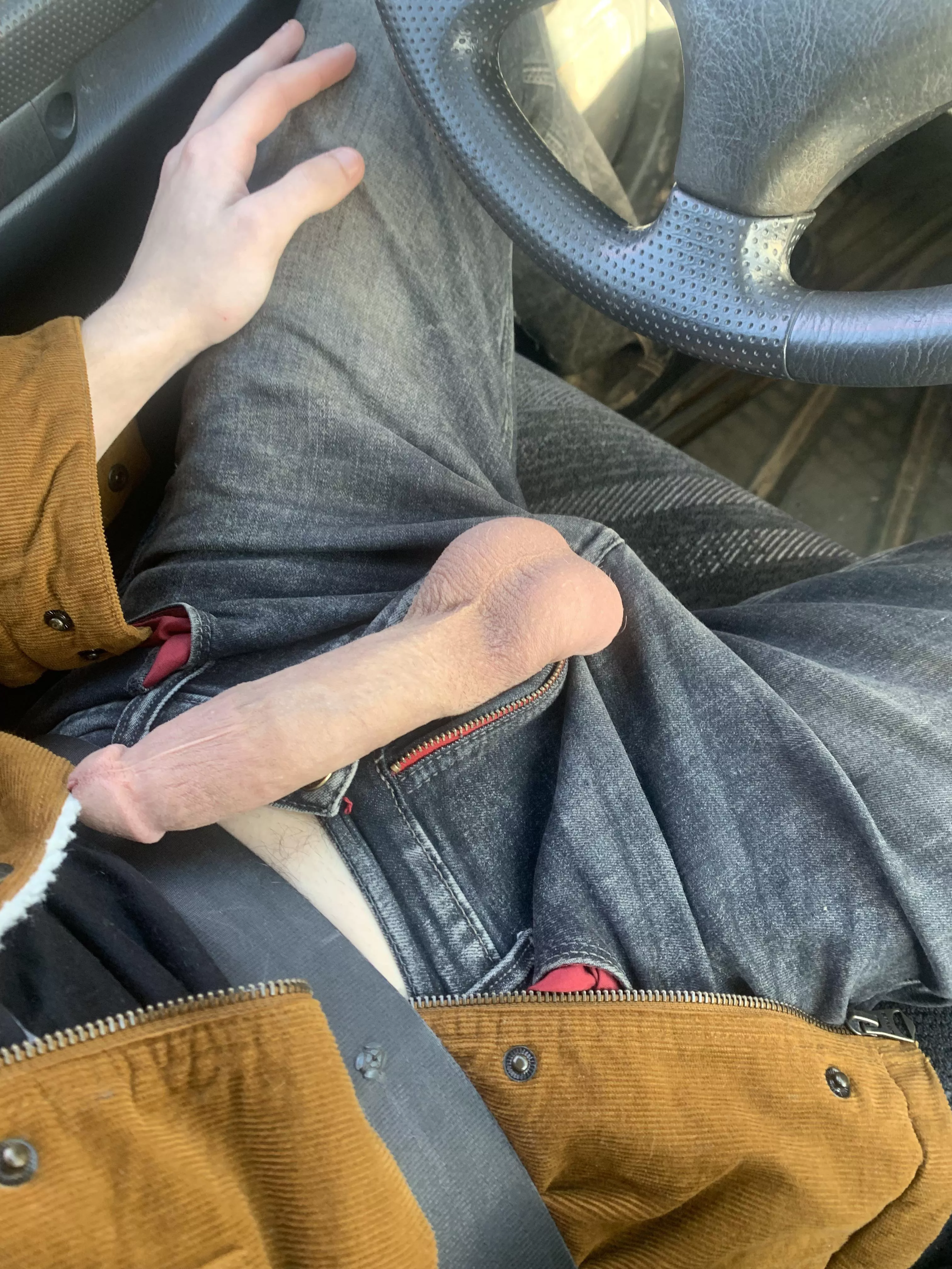 At the Wendy’s drive thru and got horny. So I had a photoshoot