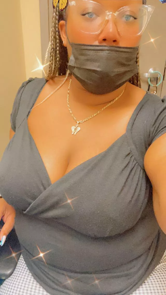 At work, chillin. 😌😌💋