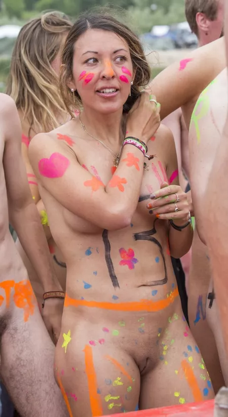 Babe from Rosklide festival Nude run