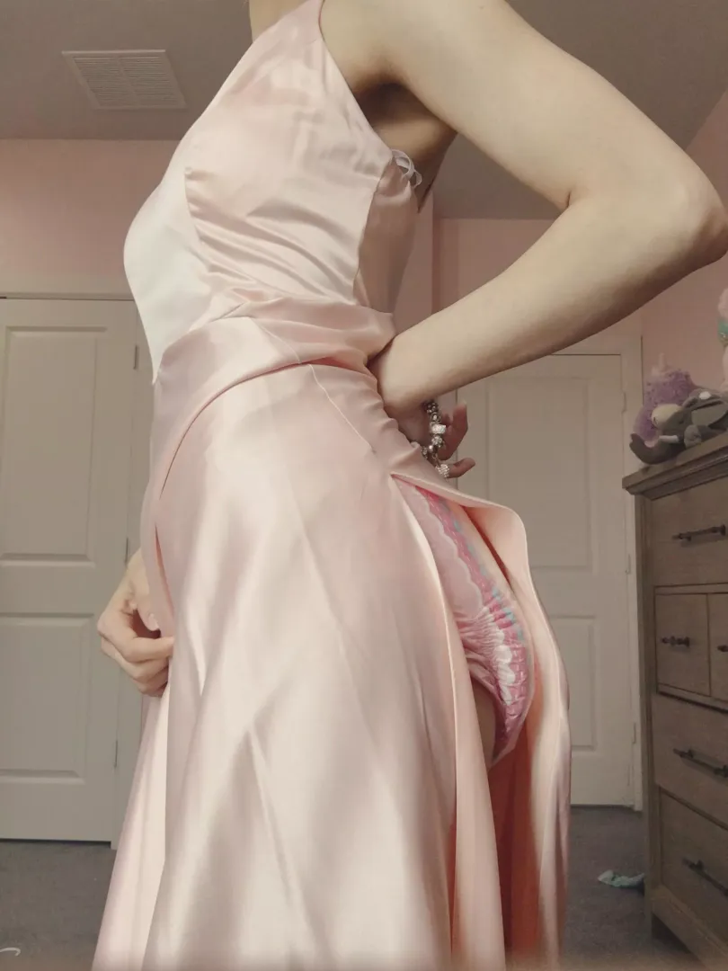 Baby? Where? I just see a big girl in a fancy dress 🥂